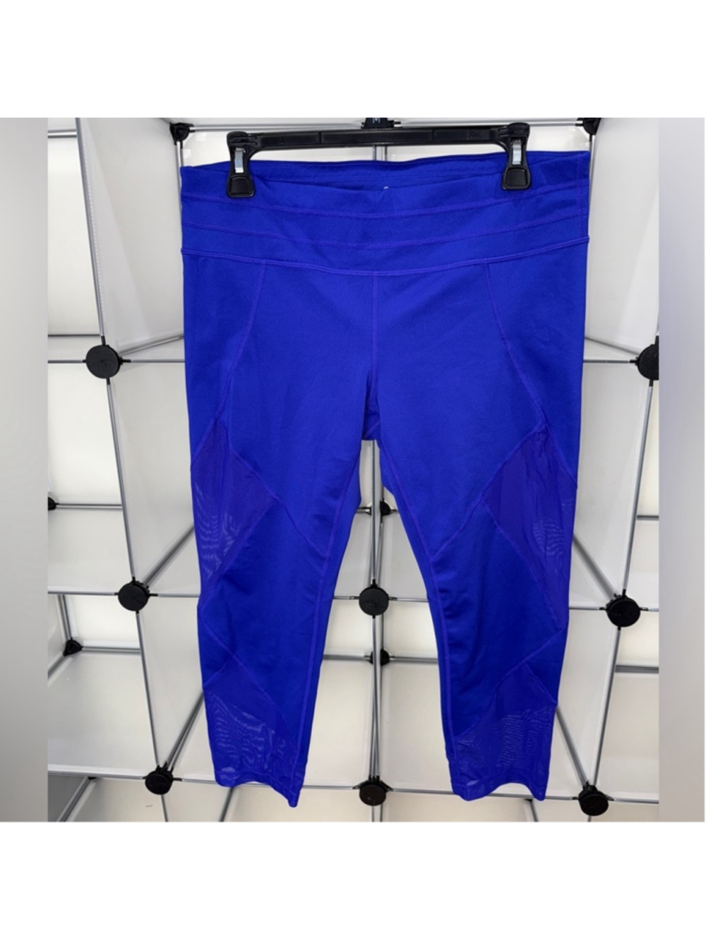 Athleta Women's Purple Sonar Mesh Sides Crop Leggings Size L